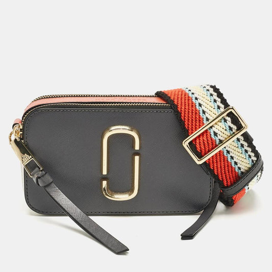 Multicolor Patent Leather Snapshot Crossbody Bag