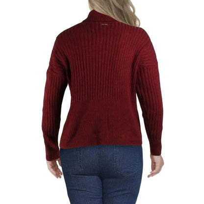 Womens Ribbed Turtleneck Turtleneck Sweater