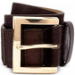 Women's Wide Calf Hair Leather Belt