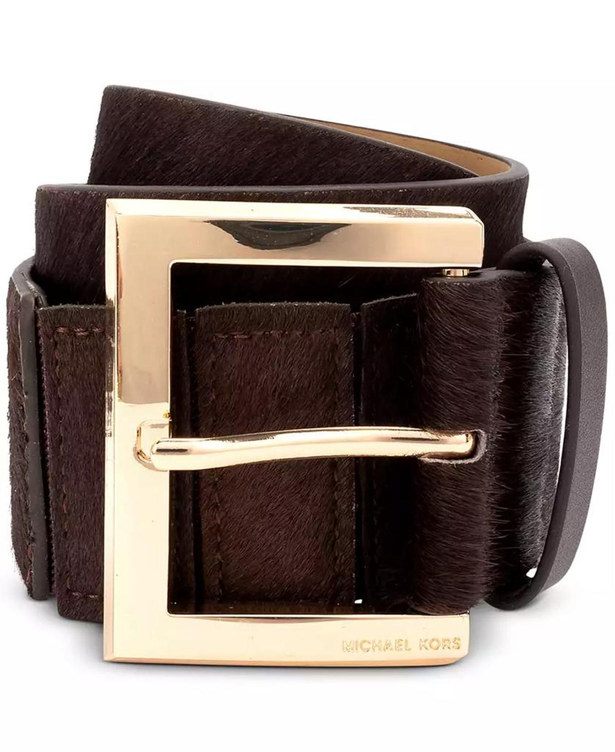 Women's Wide Calf Hair Leather Belt