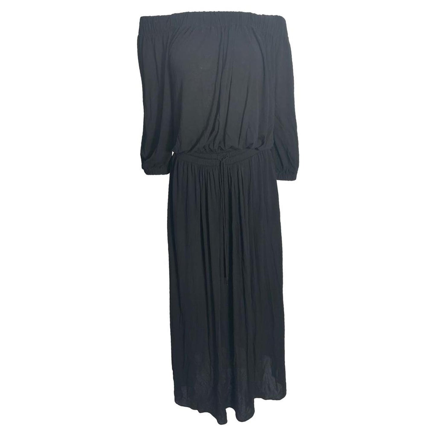 Ghiglia Maxi Dress in Black Viscose