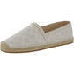 Womens Faux Leather Espadrille Loafers