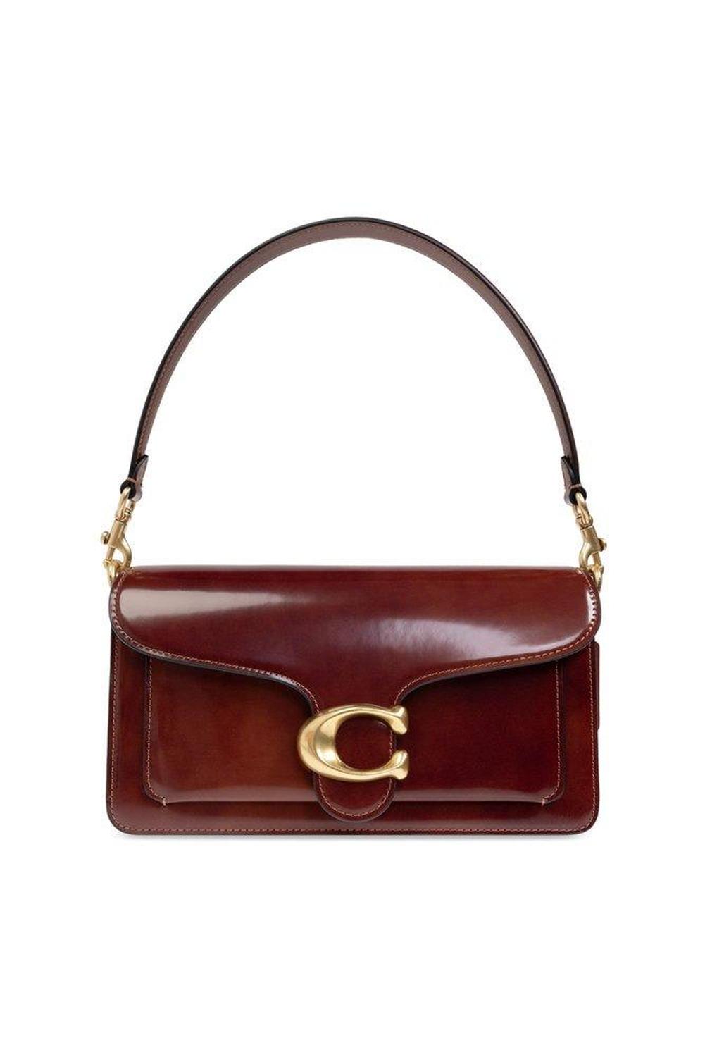 Coach Tabby 26 Logo Plaque Shoulder Bag