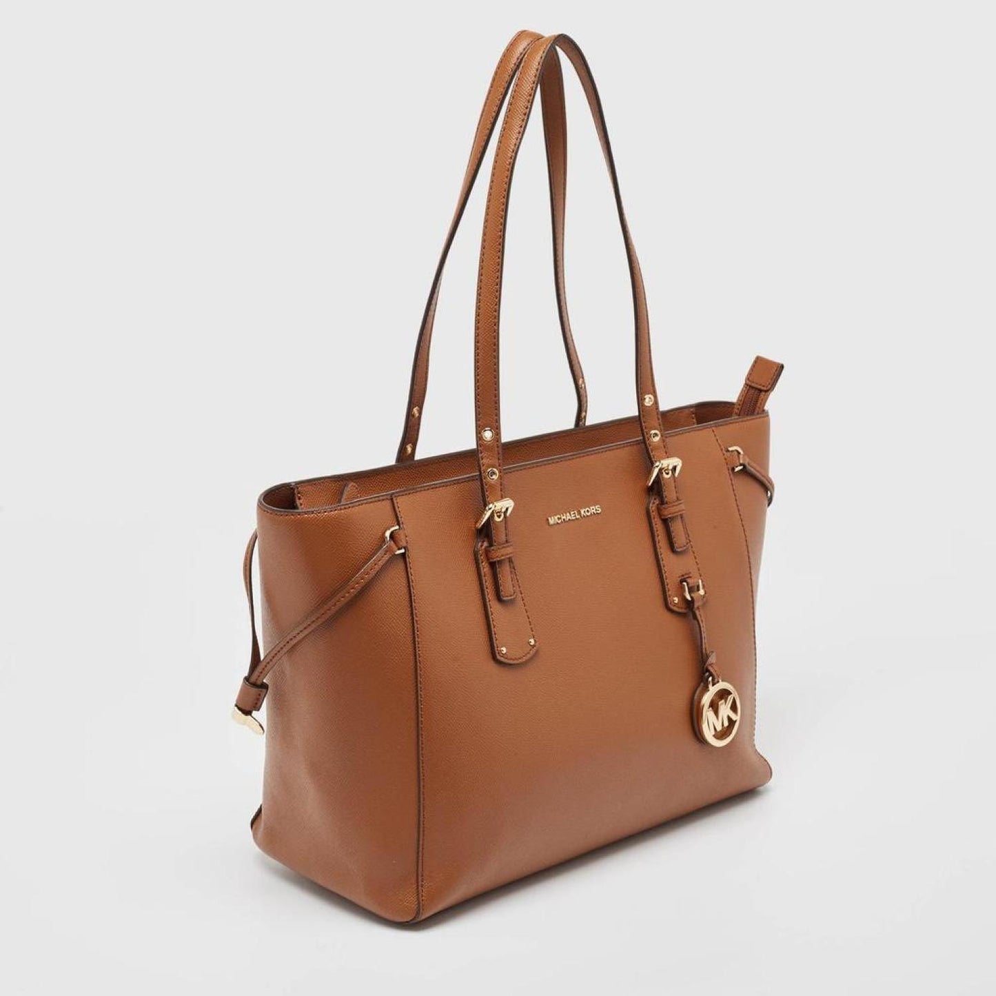 Michael Kors Brown Leather Medium Voyager Tote