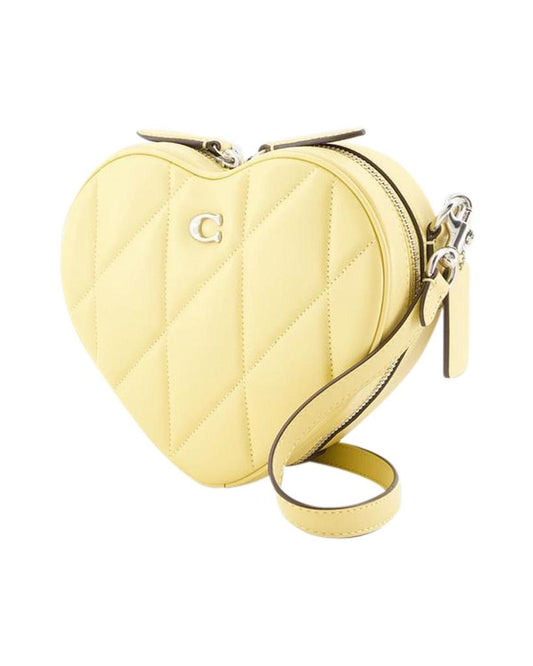 Heart Crossbody - Coach - Leather - Yellow