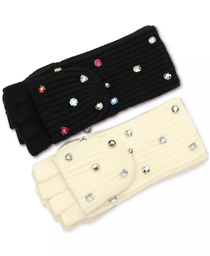 Women's Embellished Pop-Top Gloves