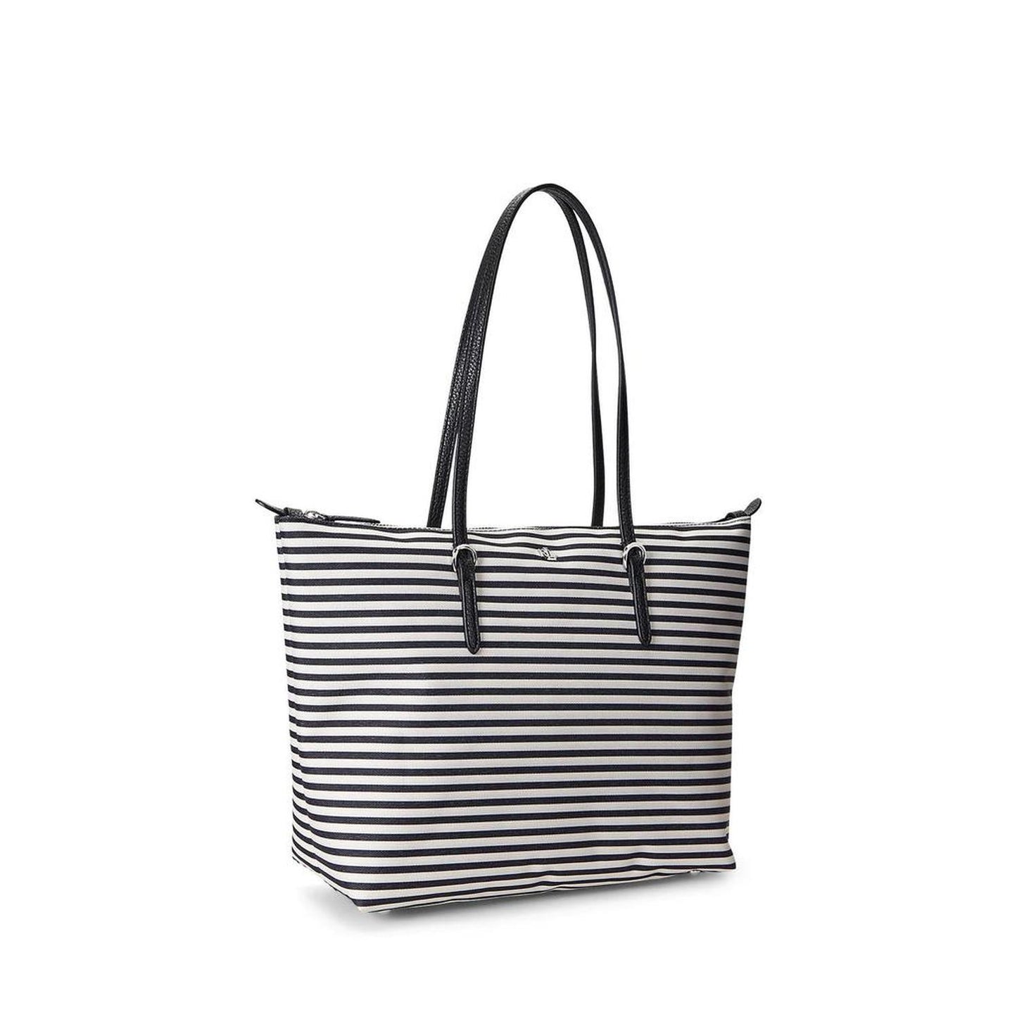 Striped Nylon Medium Keaton Tote