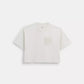 Coach Outlet Cropped T Shirt With Signature Pocket In Organic Cotton