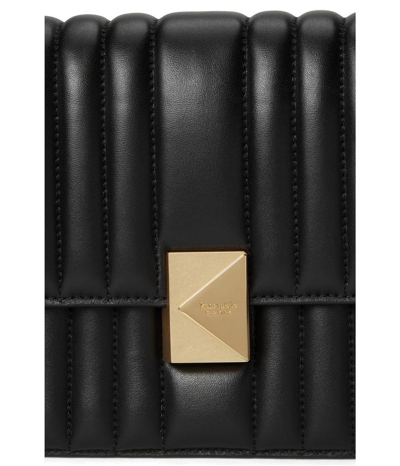 Deco Quilted Leather Chain Shoulder