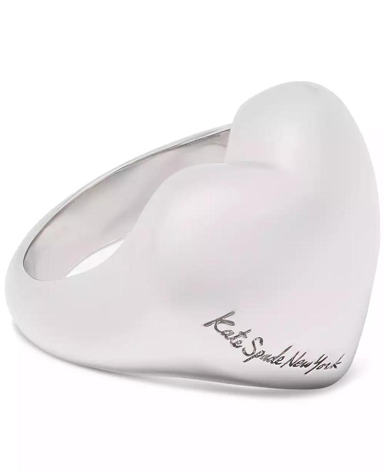 Enamel Logo Heart You Statement Ring