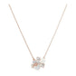 Precious Pansy Cluster Pendant Necklace