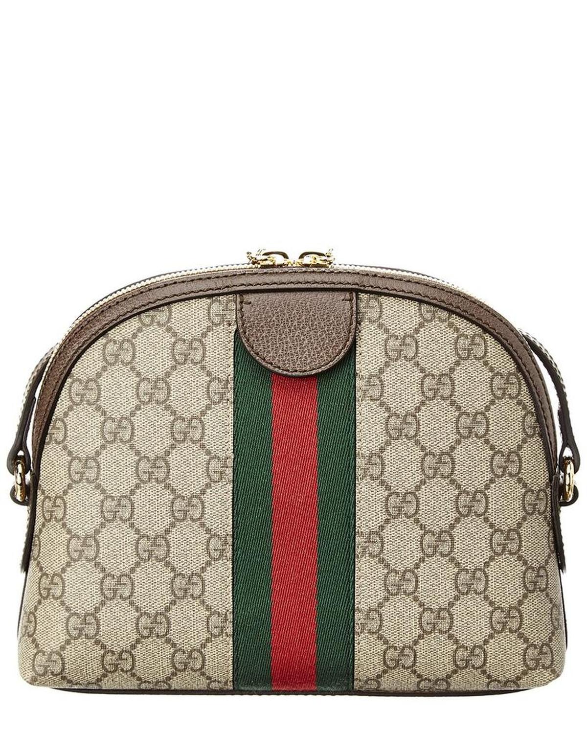 Gucci Ophidia Small GG Supreme Canvas & Leather Shoulder Bag