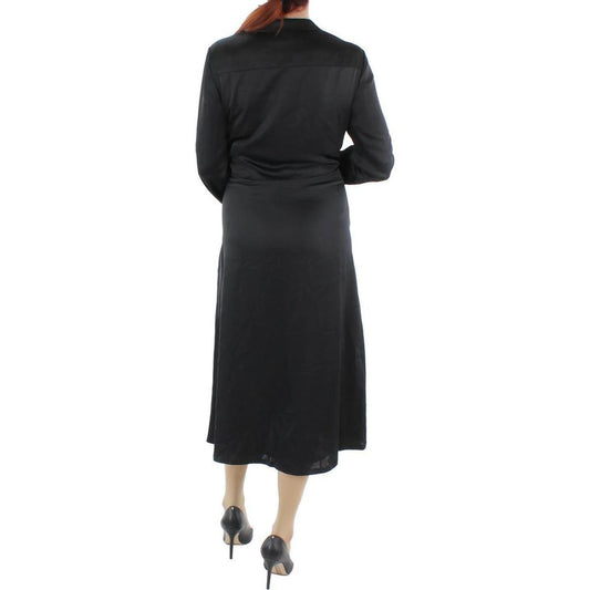 Womens Surplice Collared Wear to Work Dress