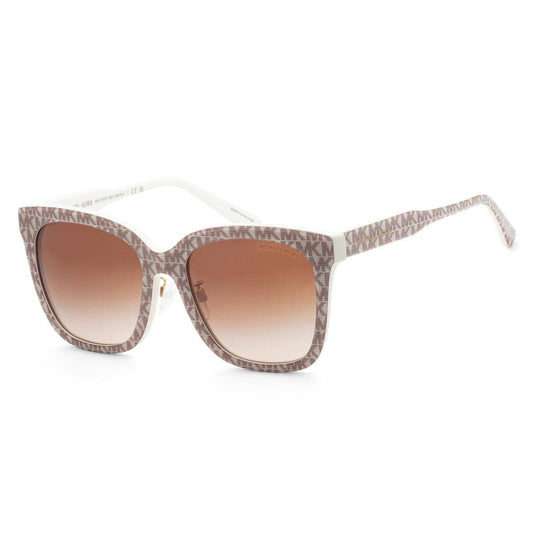 Michael Kors Women's MK2163F-310313 Fashion 55mm Mk Repeat Vanilla Sunglasses