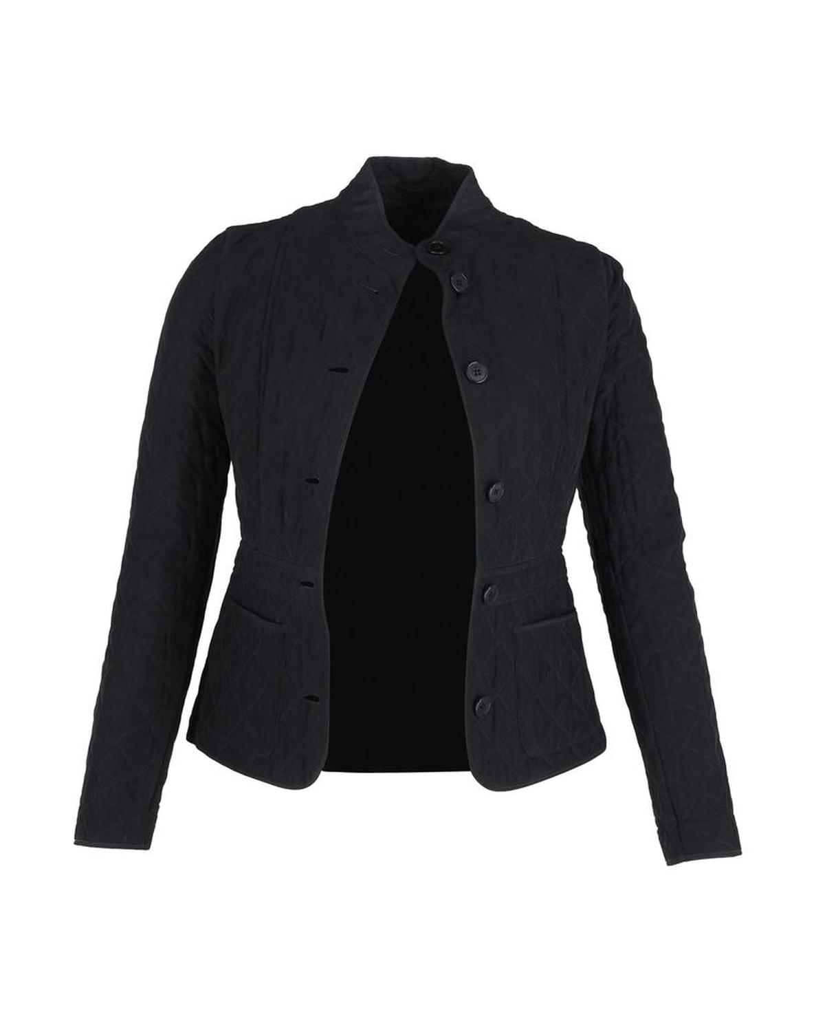 Max Mara Weekend Quilted Jacket in Black Polyester