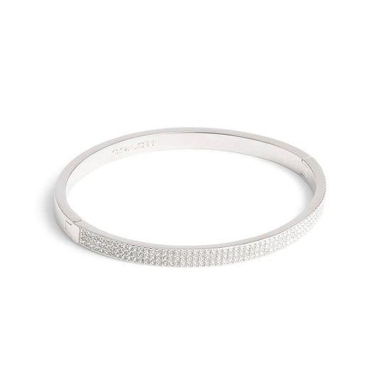 Faux Stone Pave Bangle Bracelet