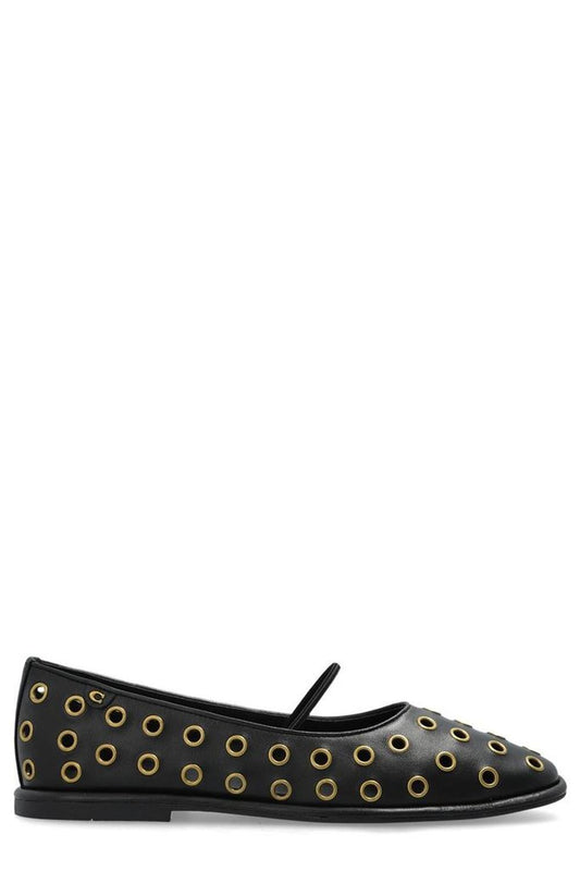 Coach Emilia Grommet Embellished Mary Jane Shoes