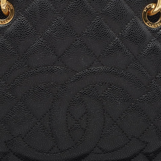 Chanel  Quilted Caviar Leather Gst Shopper Tote