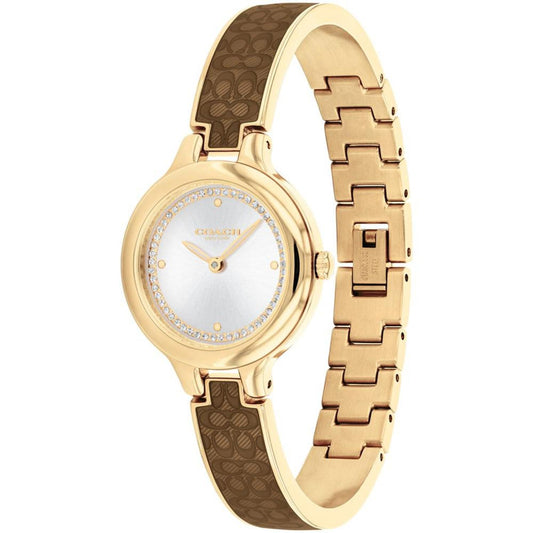 Women's Chelsea Gold-Tone and Bronze Signature C Bangle Watch 27mm