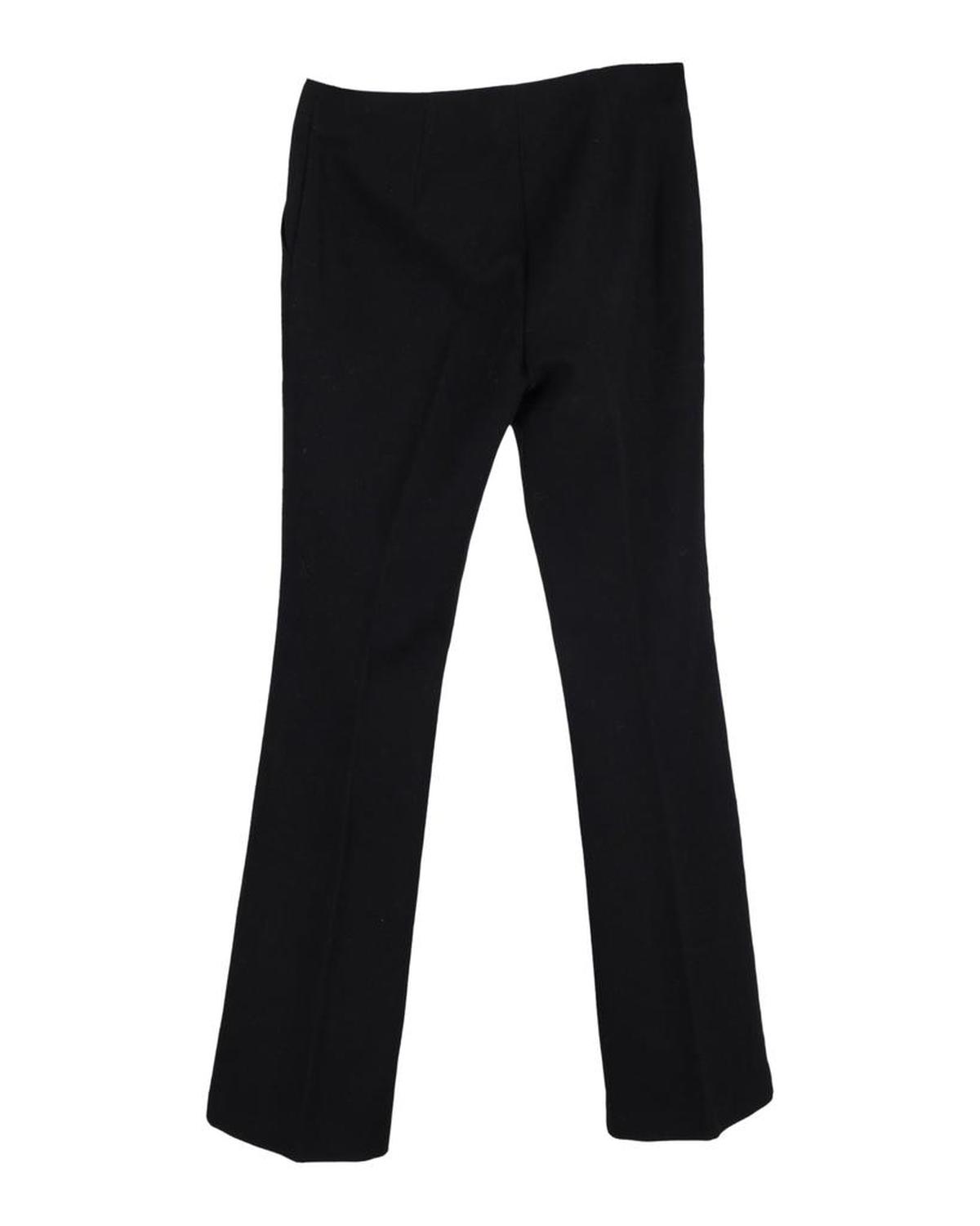 Max Mara Sportmax Straight-Leg Trousers in Black Virgin Wool