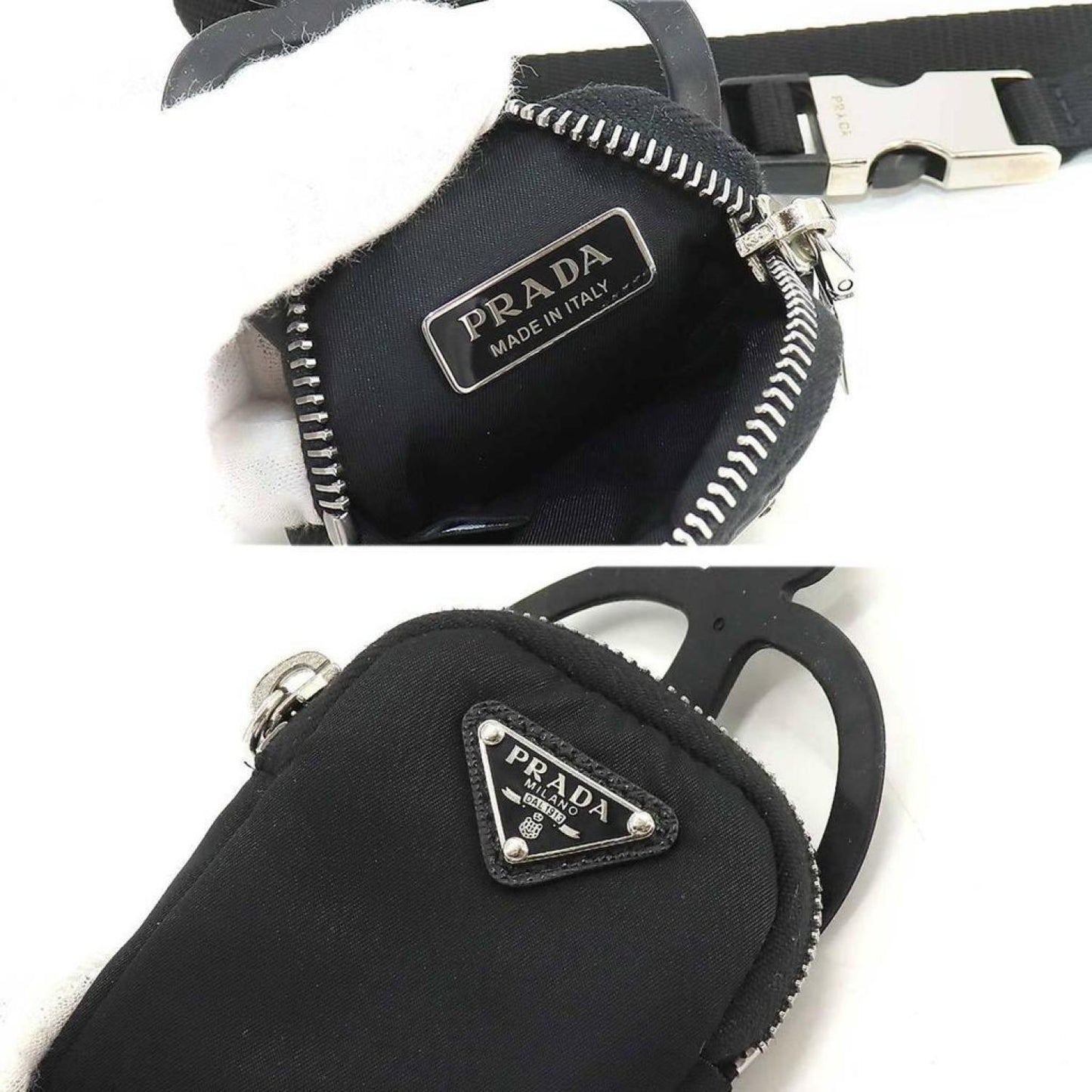 Prada Re-Nylon  Synthetic Clutch Bag (Pre-Owned)