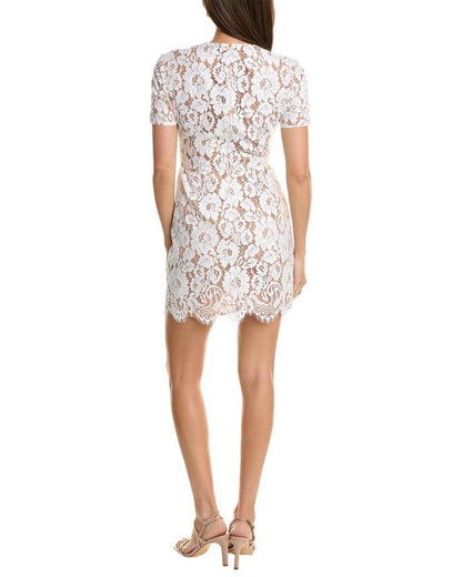 Michael Kors Collection Floral Lace Shift Dress