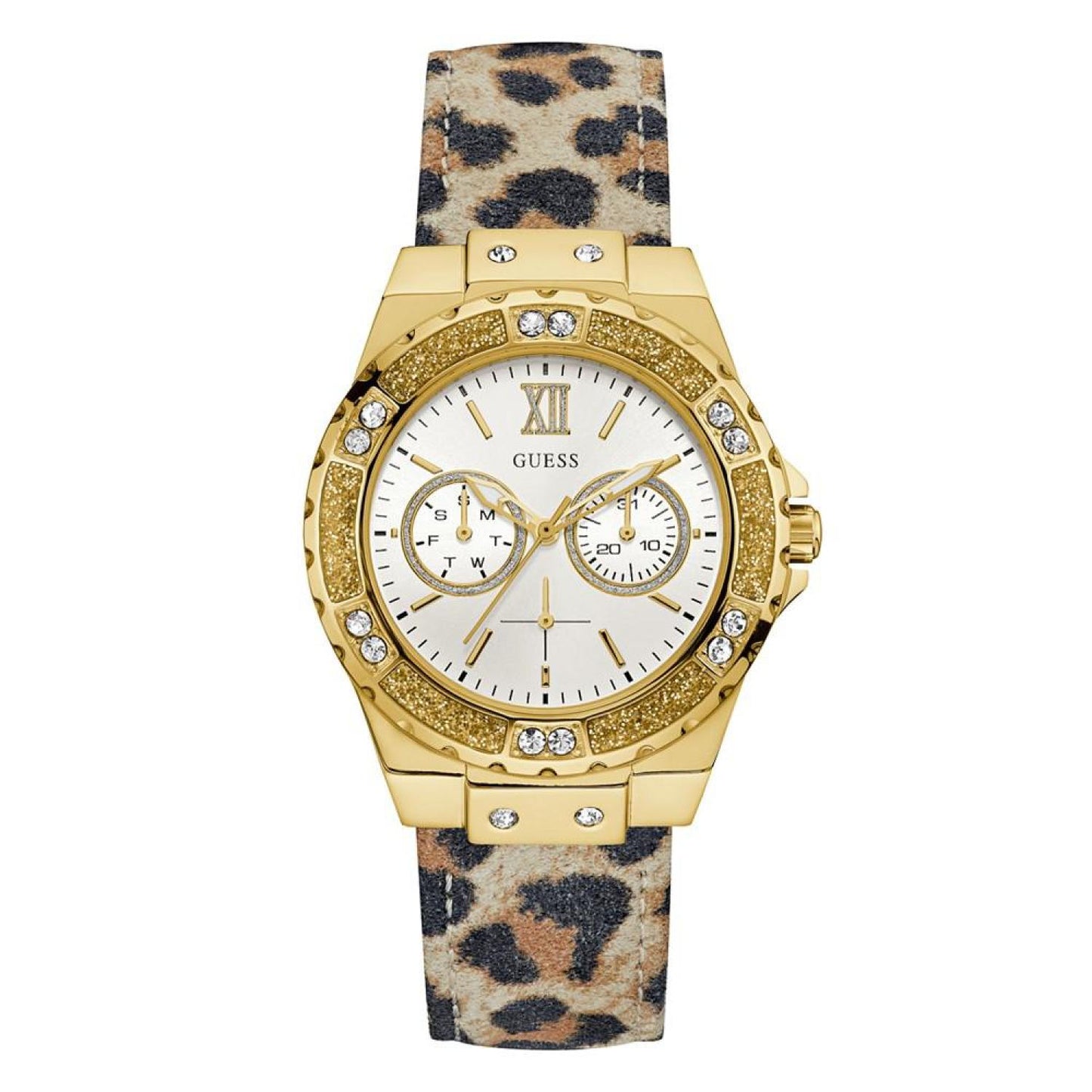 Women's Multi-Function Animal Print Genuine Leather Watch 39mm