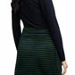 Dally Mini Skirt In Green Dot