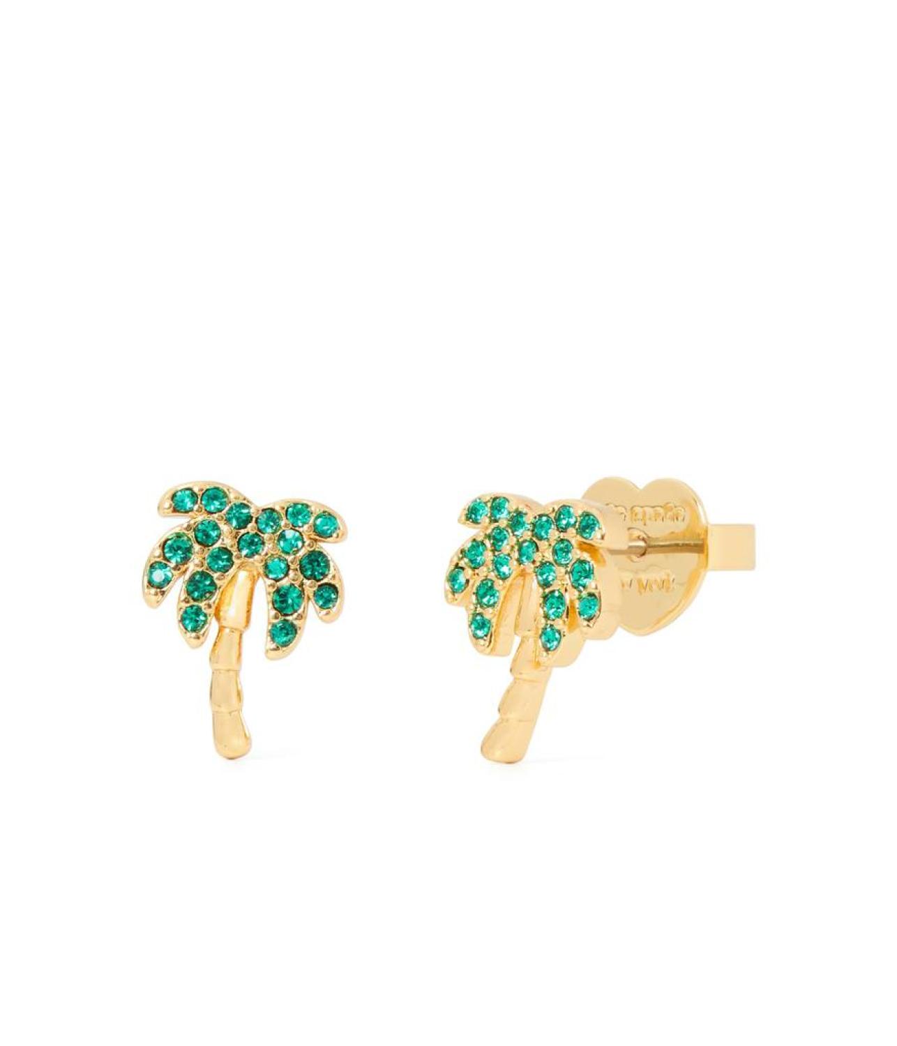 Pave Palm Tree Studs