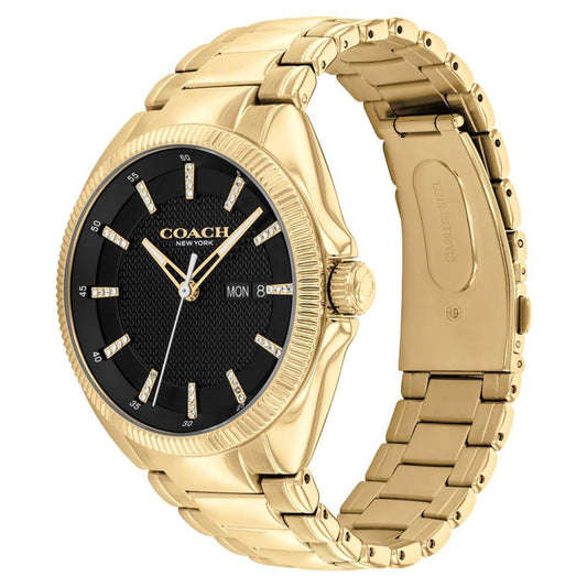 Men's Jackson Gold-Tone Stainless Steel Watch 45mm