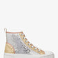 Gertie Two-Tone Sequined Canvas High-Top Sneaker