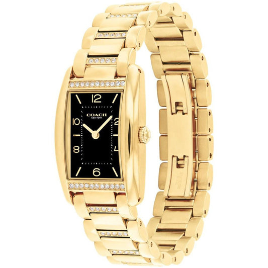 Women's Resse Gold-Tone Stainless Steel Crystal Watch 24mm