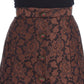 Dolce & Gabbana Elegant Brocade Bubble Skirt