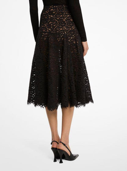 Corded Floral Lace Skirt