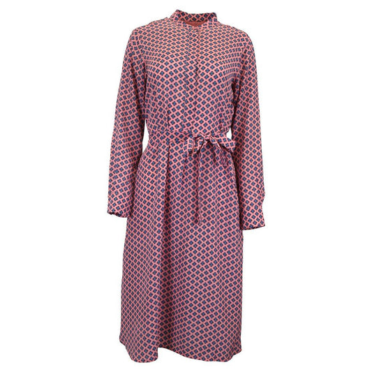 Max Mara Weekend Printed Shirt Dress in Pink Cotton