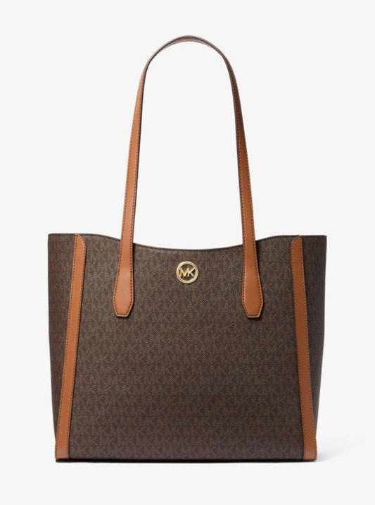 Leida Large Signature Logo Tote Bag