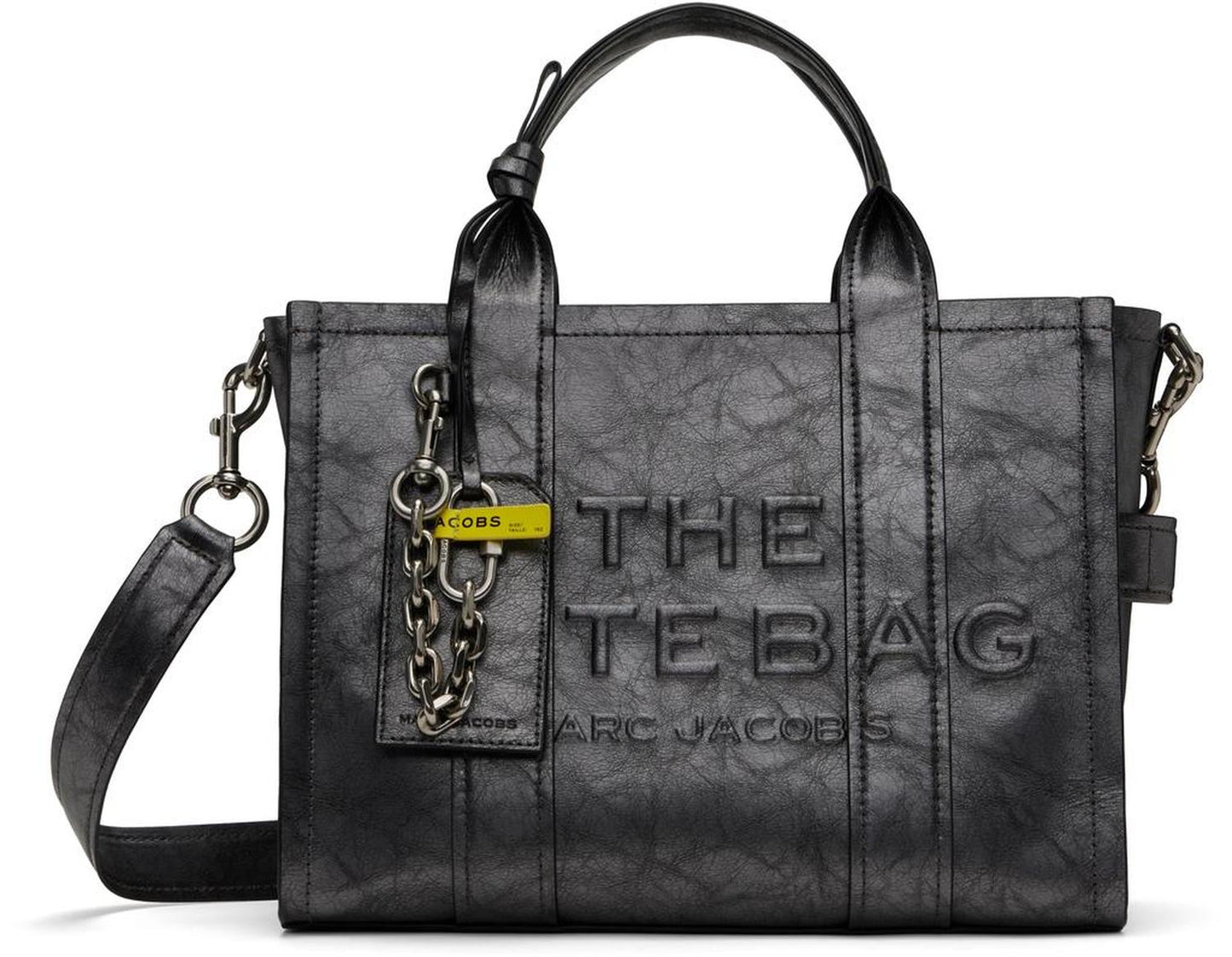 Gunmetal 'The Metallic Distressed Medium' Tote