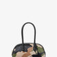 Lulu Small Camouflage Print Calf Hair Satchel