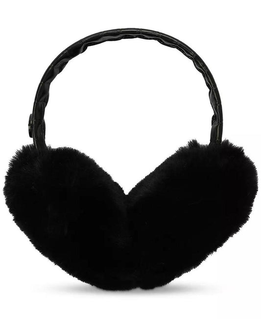 MICHAEL Logo Charm Croc-Embossed Fuzzy Ear Warmers