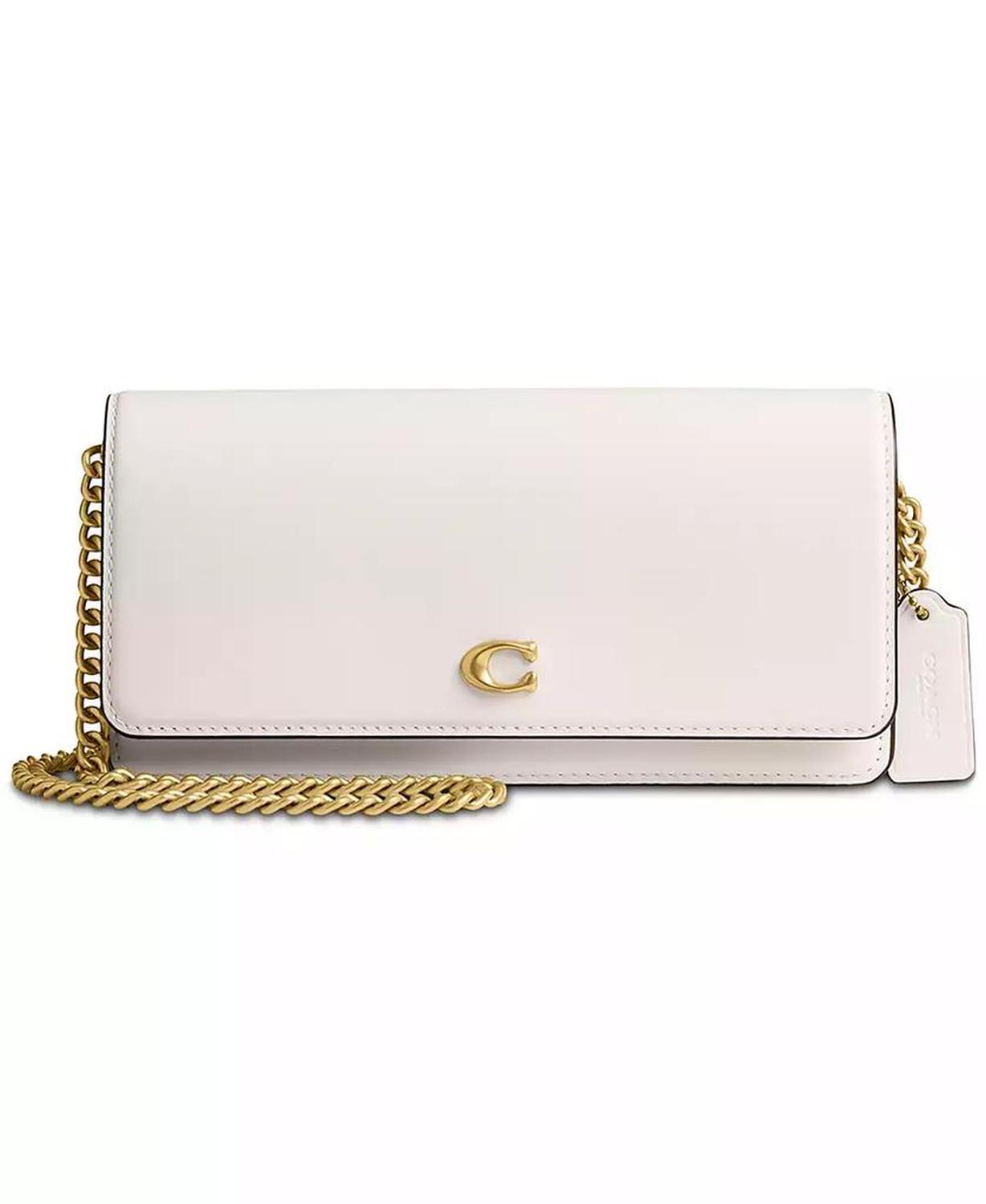 Refined Leather Essential Long Wallet on Chain