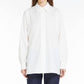 Weekend Fufy Poplin Blouse In Optical White