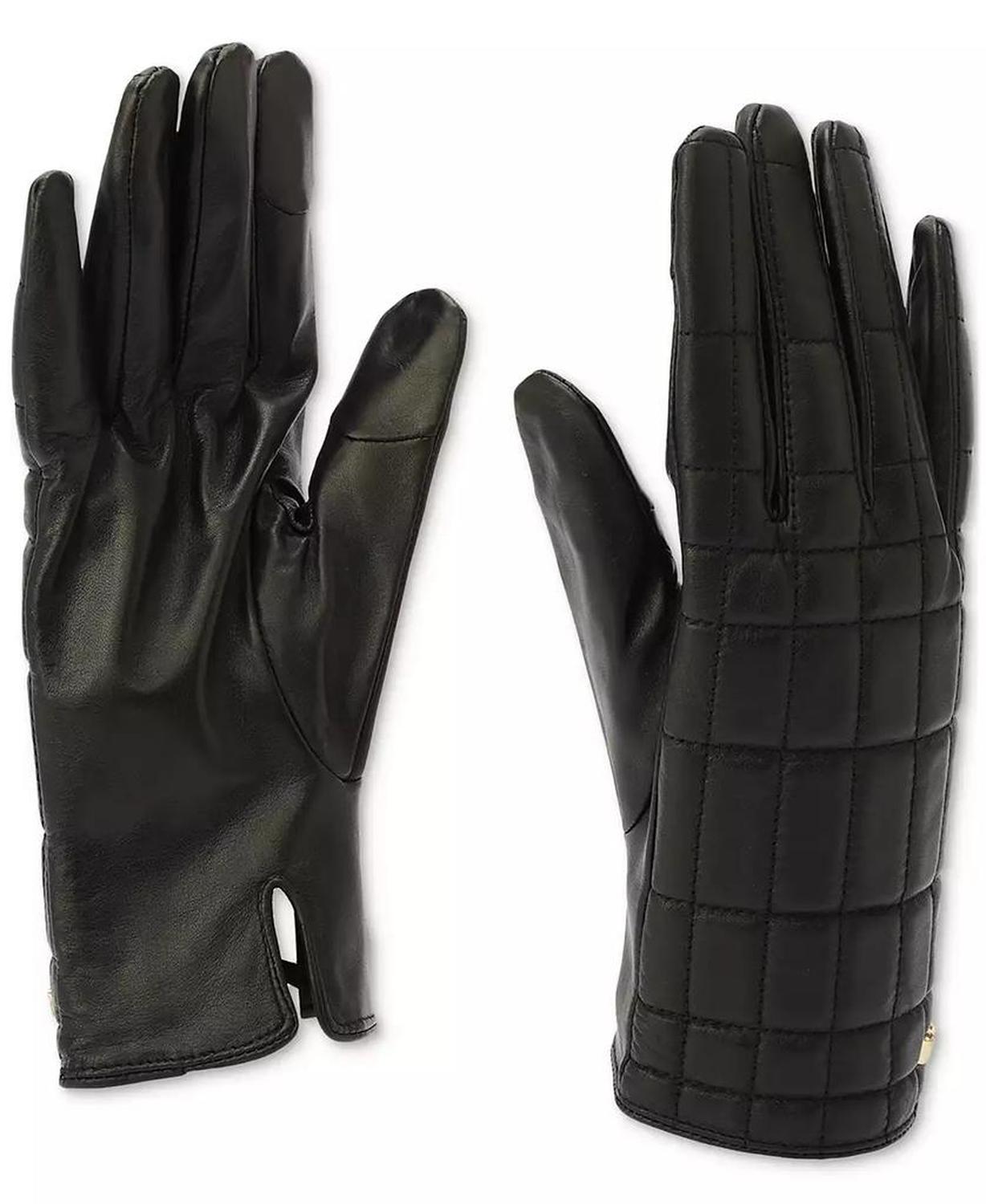 MICHAEL Women's Quilted Leather Tech Gloves