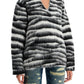 Zebra Print Wool And Mohair