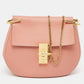 Chloe Salmon Leather Medium Drew Shoulder Bag