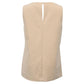 Sleeveless Top in Beige Linen