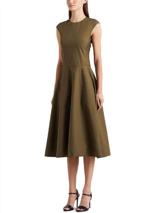 Omeria Dress Cotton In Olive