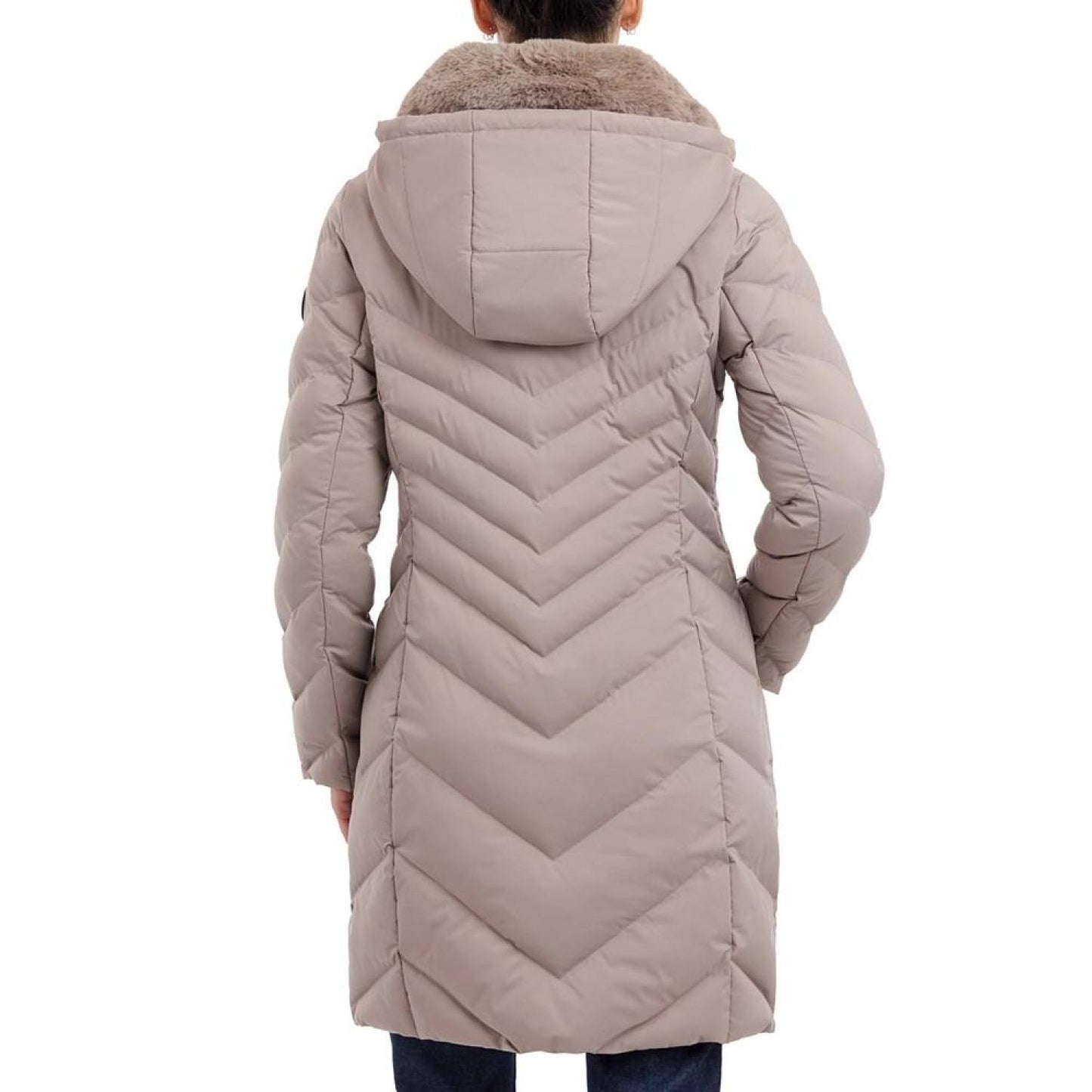 Women's Faux-Fur-Trim Hooded Puffer Coat, Created for Macy's