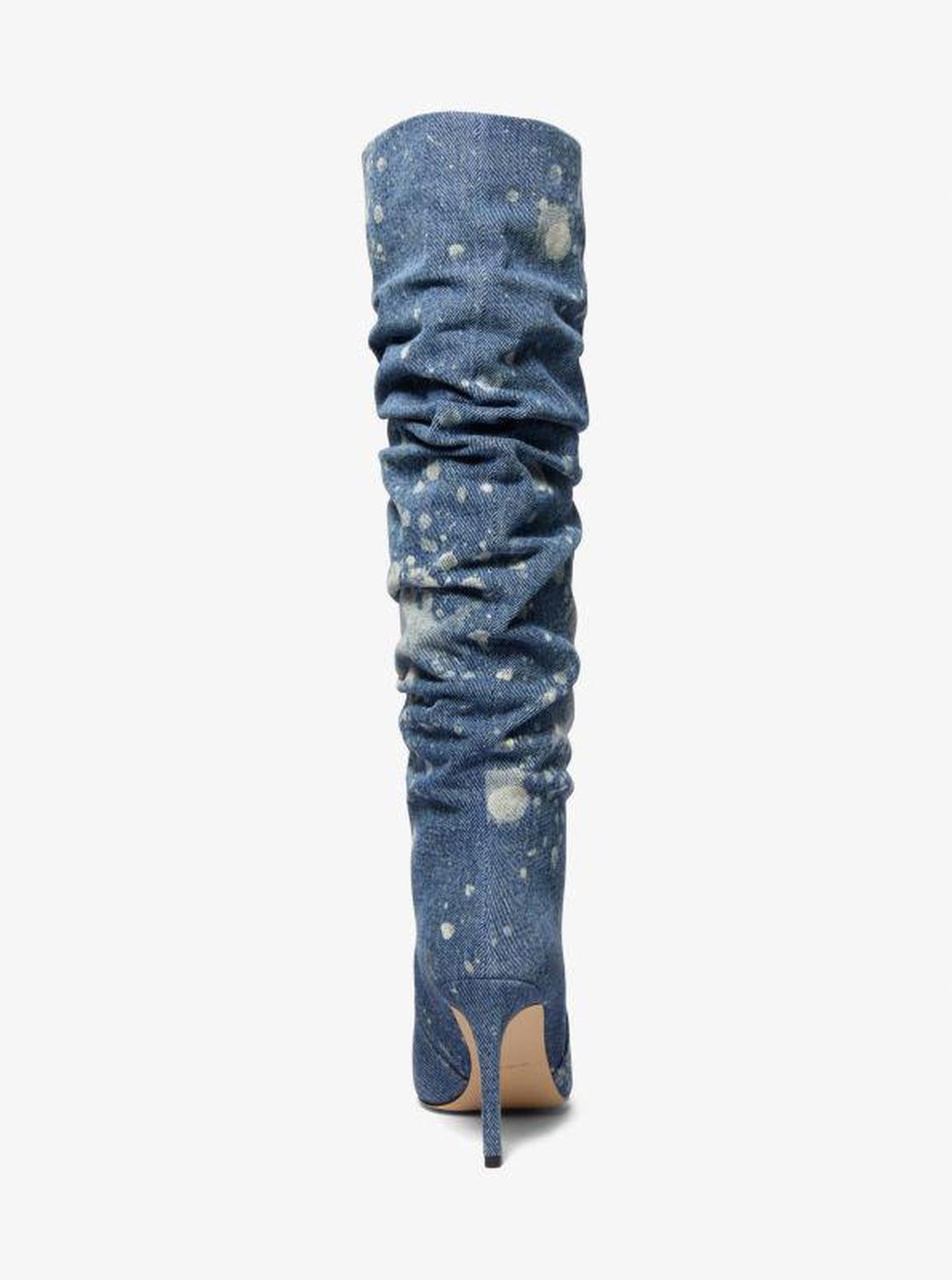 Dawn Splattered Denim Boot