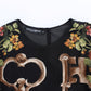 Dolce & Gabbana Elegant Medieval Print Silk Blouse