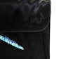 Marc Jacobs Womens Satin Sequin Lightning Bolt Clutch Bag Black